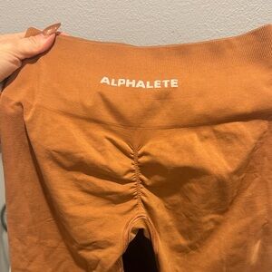 Alphalete Tan High-Waisted Leggings